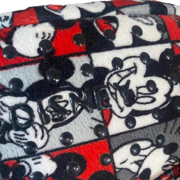 Disney Mickey Mouse Slip On Warm Slippers Women SZ 5/6 - Picture 4 of 9